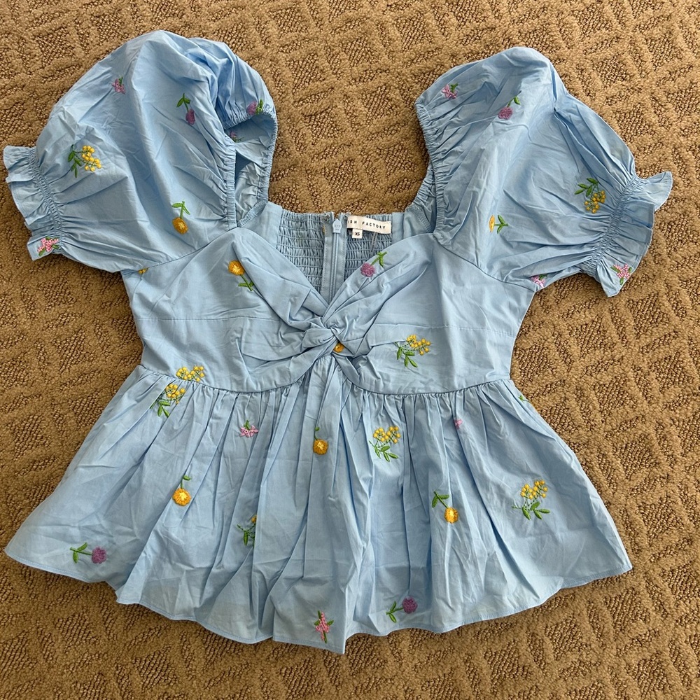 English Factory peasant top.